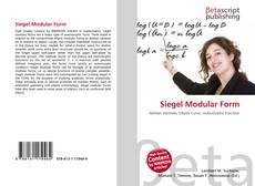 Buchcover von Siegel Modular Form