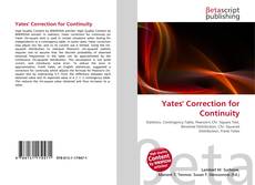 Capa do livro de Yates' Correction for Continuity 