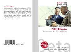 Capa do livro de Valeri Belokon 