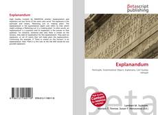 Обложка Explanandum