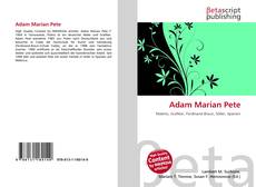 Portada del libro de Adam Marian Pete