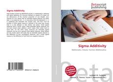 Portada del libro de Sigma Additivity