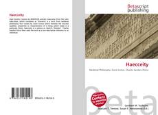 Buchcover von Haecceity