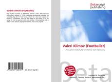 Portada del libro de Valeri Klimov (Footballer)