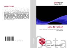 Copertina di Nick de Firmian