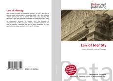 Portada del libro de Law of Identity