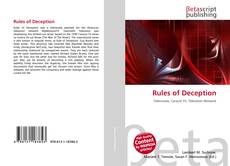 Portada del libro de Rules of Deception