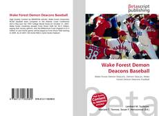 Copertina di Wake Forest Demon Deacons Baseball