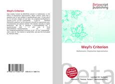 Buchcover von Weyl's Criterion
