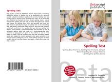 Portada del libro de Spelling Test
