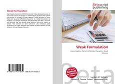 Portada del libro de Weak Formulation
