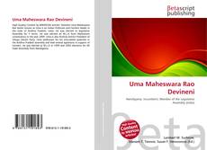 Portada del libro de Uma Maheswara Rao Devineni