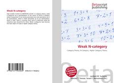 Capa do livro de Weak N-category 