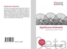 Copertina di Significance Arithmetic