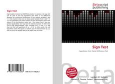 Bookcover of Sign Test