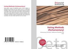 Bookcover of Voting Methods (Parliamentary)