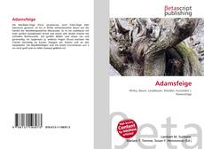 Bookcover of Adamsfeige