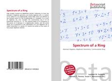 Bookcover of Spectrum of a Ring