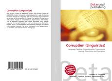 Copertina di Corruption (Linguistics)