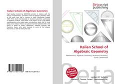 Copertina di Italian School of Algebraic Geometry