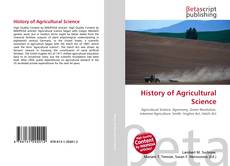 Portada del libro de History of Agricultural Science
