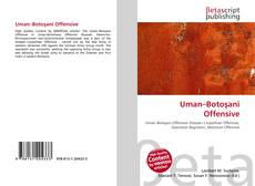 Portada del libro de Uman–Botoşani Offensive