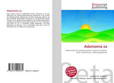 Buchcover von Adansonia za