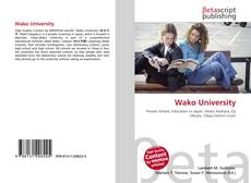 Portada del libro de Wako University