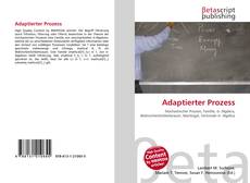 Buchcover von Adaptierter Prozess