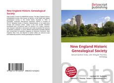 Portada del libro de New England Historic Genealogical Society