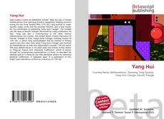Bookcover of Yang Hui