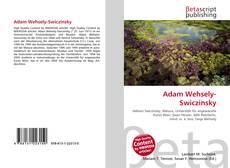Portada del libro de Adam Wehsely-Swiczinsky