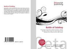 Bookcover of Battle of Solebay