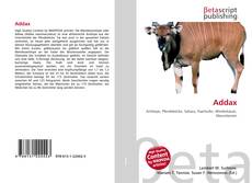 Capa do livro de Addax 