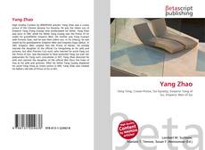 Portada del libro de Yang Zhao