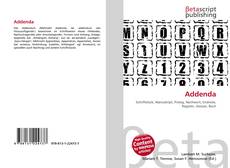 Couverture de Addenda