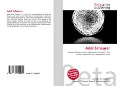 Portada del libro de Addi Schaurer