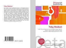 Capa do livro de Toby Maduot 