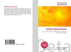 Capa do livro de Sahler Stone House 