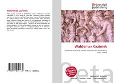 Bookcover of Waldemar Grzimek