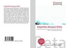 Capa do livro de Satyendra Narayan Sinha 