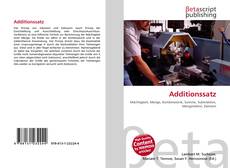 Buchcover von Additionssatz