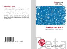 Bookcover of Saddleback Horn