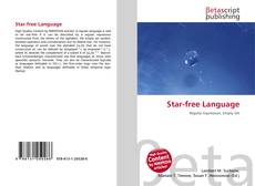 Couverture de Star-free Language