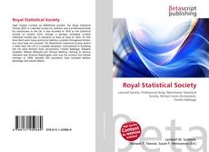 Bookcover of Royal Statistical Society