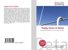 Rugby Union in Malta kitap kapağı