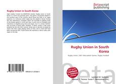 Copertina di Rugby Union in South Korea