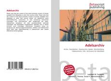Couverture de Adelsarchiv