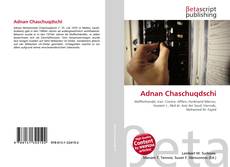 Adnan Chaschuqdschi kitap kapağı