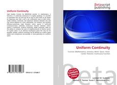 Buchcover von Uniform Continuity